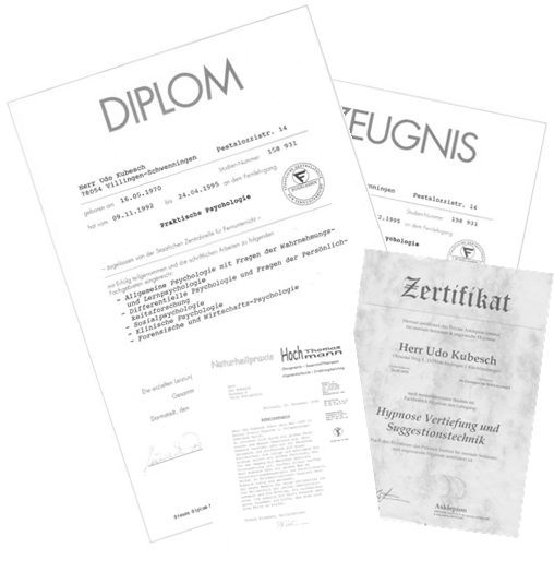 Diplom und Zeugnis