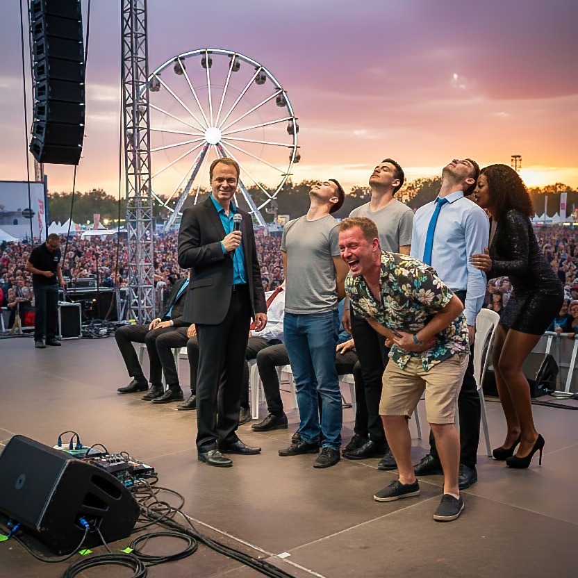 Kubudo Hypnoseshow auf dem Sommer Festival